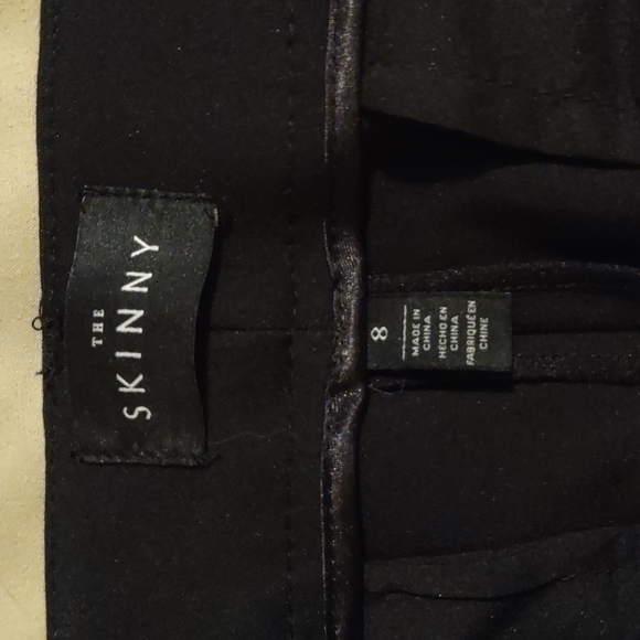 White House Black Market "The Skinny" black pants Size: 8 NWT - Picture 9 of 11